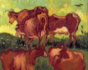 奶牛(仿约尔丹斯作品) - 文森特·威廉·梵高